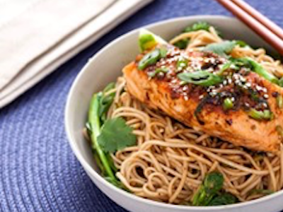 Hoisin Salmon and Clear Noodles
